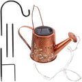 Abaodam Xmas Outdoor Watering Can Solar Light with Stake, Iron Retro by Abaodam