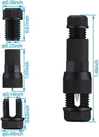 LEONLITE Hardscape Lighting Bundle Wire Connectors, 8-Pack 12 Inch LED Hardscape Lighting, Retaining Wall Lights, 12V AC/DC, ETL, 2700K & 20-Pack Fastlock Wire Connectors for Landscape Lighting - Image 7