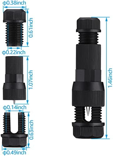 LEONLITE Hardscape Lighting Bundle Wire Connectors, 8-Pack 12 Inch LED Hardscape Lighting, Retaining Wall Lights, 12V AC/DC, ETL, 2700K & 20-Pack Fastlock Wire Connectors for Landscape Lighting - Image 7