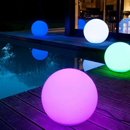 Mr.Go 20-inch Rechargeable LED Ball Light,16 RGB Color Changing Glowing Orb - Image 3