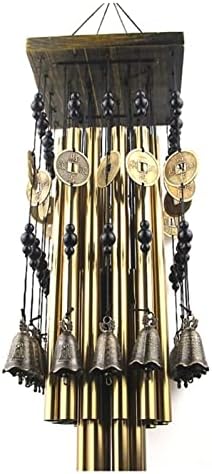 Wind Chimes Outdoor Indoor Metal Tube Wind Chime with Copper Bell Large Windchimes for Patio Garden Terrace terraces (Color : Bronze) (Red Copper) - Image 6
