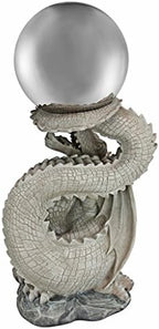 Design Toscano Sir Sagremor's Dragon Sculpture with Glass Gazing Orb - Image 3