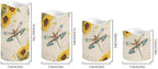 Dragonfly Sunflower Battery Candle Timer Battery Powered LED Candles Color Changing Pillar Electric Fake Candles Bulk for Home Table Decoration Set of 4 - Image 2