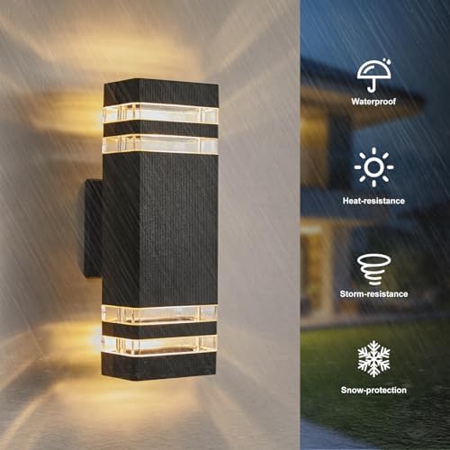 LMP LED Outdoor Wall Light, Aluminum IP65 Waterproof Porch Lights - Image 2