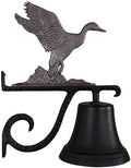 Montague Metal Products 7.75″ Diameter Cast Bell with Ornament, Hanging Bell, Dinner Bell, Heavy Duty Cast Aluminum (Duck) by MontagueMetalProducts