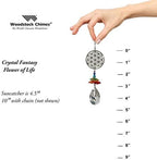 Woodstock Chimes Woodstock Rainbow Makers Collection, Crystal Fantasy, 4.5'' Flower of Life Crystal Fantasies Crystal Suncatchers for Outdoor, Patio, Home or Garden Décor (CFFL) - Image 4