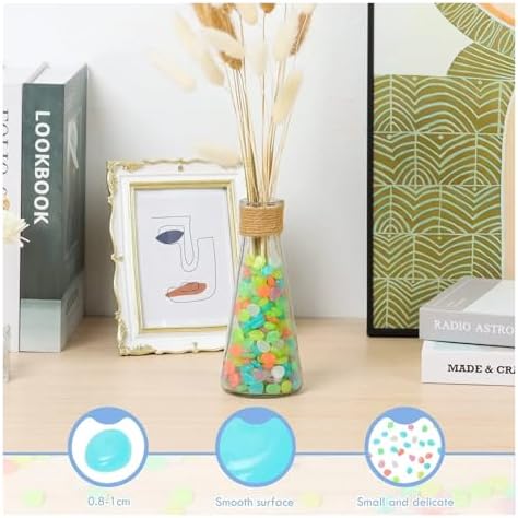 Decorative Rocks 500pcs Luminous Stones Glow in The Dark Rocks Outdoor Decorative Stones Garden Pebbles Glowing Rocks DIY(Color3) - Image 5