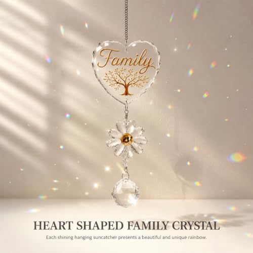 Family Tree of Life Gifts for Women,Crystal Suncatchcer for Window Hanging - Image 4