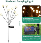 vignuto Solar Lights Outdoor Waterproof 4 Pack of 32 LEDs Garden Patio Firefly Decoration Unique Gifts Women Grandparents - Image 2