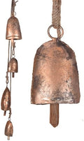 Handmade Rustic Vintage Farmhouse Decorative Bells, Hanging Witches Bells for Protection, Cow Bell Wind Chime for Outdoor, Door Knob Bell Door for Opening, Witchcraft Christmas Wreaths Ornament by Vivanta