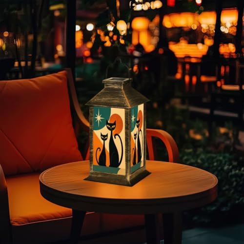 Black Cat Retro Atomic Solar Lanterns Outdoor Waterproof - Image 7