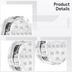 4 Pcs LED Submersible Lights with App and Remote Control, RGB Color Changing Waterproof Underwater Pool Lights, 10-LED Bathtub Lights, Wireless Battery Operated Bathroom Lights for Fish Tank, Pond - Image 6