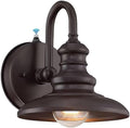 LONEDRUID Dusk to Dawn Sensor Outdoor Gooseneck Barn Light Fixture Brown by LONEDRUID