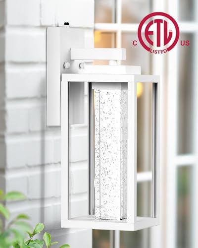 VIANIS White Exterior Lighting Fixtures for House, Large Outdoor wall Light - Image 6