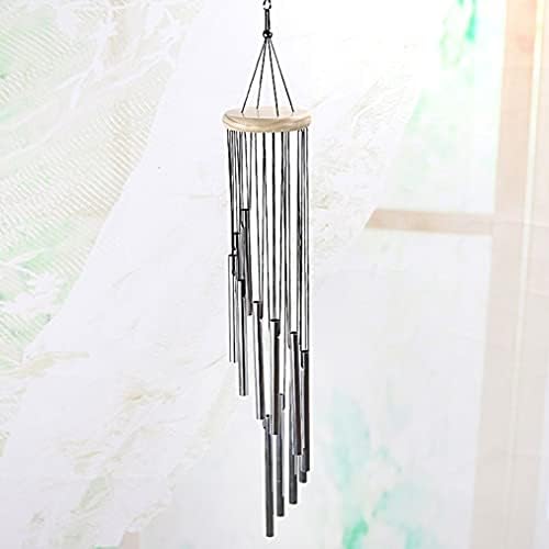 Wind Chime Aeolian bells 12 Tubes Wind Chimes Metal Wind Bells Classic Handmade Ornament Garden Patio Outdoor Wall Hanging Home Decor Wind Chimes for Outside Memorial Wind Chimes ( Color : Mahogany ) - Image 4