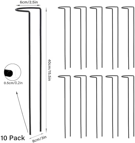 15.5" 10 Pack Large Iron Monstera Trellis - Heavy-Duty Plant Supports - Image 2