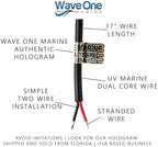 Wave One Marine Dual Color 9" LED Exterior Porch Patio Angle Light | 12v Volt 2400 Lumen Fixture Replacement Lighting RVs Boat Travel Trailer Camper RV Awning Outdoor (White Housing, White | Blue) - Image 4