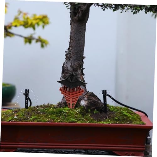 Outdoor Statue Mini Pagoda Statue Micro Landscape Pavilion Figurine Zen Garden Garden Decor - Image 4