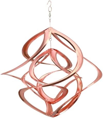 Red Carpet Studios The Original Cosmix Deluxe Helix Wind Spinner, Large 20-Inch, Double Copper by RedCarpetStudios