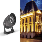 Narrow Beam Spotlight - Rotation Spotlight, 220V IP65 Waterproof Flood Light, 10W Long Distance Wall Washer Spot Light, Outdoor Architectural Lawn LED Landscape Lamp(White Light) by Unknown