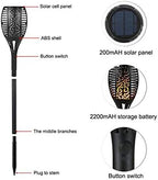 Solar Light 4 Pack Waterproof Flickering Flames Torches Lights Outdoor Landscape Decoration Lighting Solar Spotlights Security Torch Light for Garden Patio Yard Driveway (4Pack, Upgrade 33LED) - Image 4