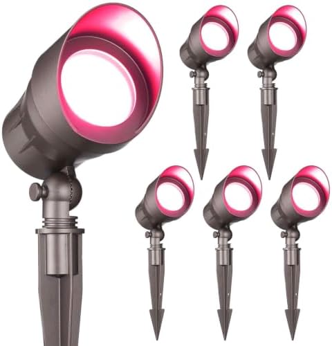 LEONLITE 6-Pack RGBCW 12-24V Low Voltage LED Spotlight Oil Rubbed Bronze by LEONLITE