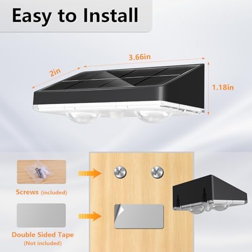 NIORSUN Solar Fence Lights,24 Pack Solars Deck Light,Warm White Color,Outdoor Bulb Waterproof Led IP65,Power Patio Lamp with Lenses for Outside/Backyard/Railing/Yard(Black) - Image 6