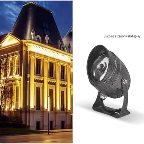 Outdoor Led Beam Light, 10W Rotation LED Spot Lamp, IP65 Waterproof Ground Landscape Lights, Narrow Beam Wall Washer Spotlights, for Parties Billboard Building(Green) - Image 5
