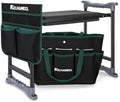 Garden Kneeler and Seat - Extra Wide Thick EVA Pad, Heavy Duty Foldable Garden Bench Holds 350lbs, 2-in-1 Gardening Stool with Detachable Tool Bags, Gardening Gifts for Women, Men & Seniors by InEveryCornerNaturesCalm