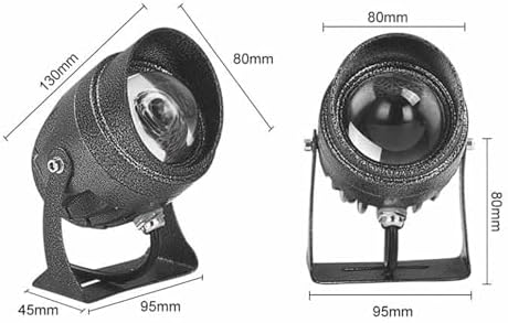 LED Floodlight - 10W Outdoor Spotlight, Long Range Narrow Beam, IP65 Waterproof Wall Washer, Rotating Landscape Lighting for Architecture and Gardens - Image 3
