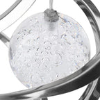 Rengue Mobile Hanging Windbell, Chimes Changing Light LED Wind Lamp with Rechargeable Battery 14 Inch for Garden Patio Outdoor Decoration Mobile Hanging Windbell, Solar Powered - Image 2