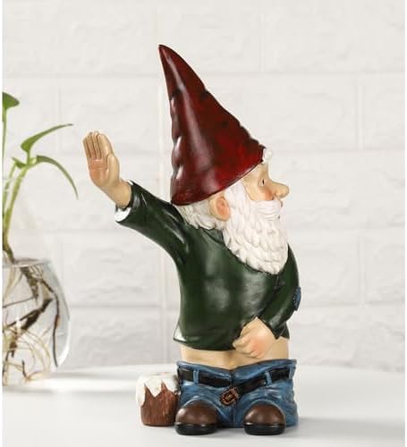 Funny Naughty Garden Gnome Statue, Indoor Outdoor Decor - Image 6