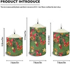 Cozeyat Flameless Candles with Remote Christmas Lights Bowknot Tree Design Electric LED Candles for Indoor Outdoor Christmas Decor Flickering Pillar Tea Lights Battery Operated - Image 6