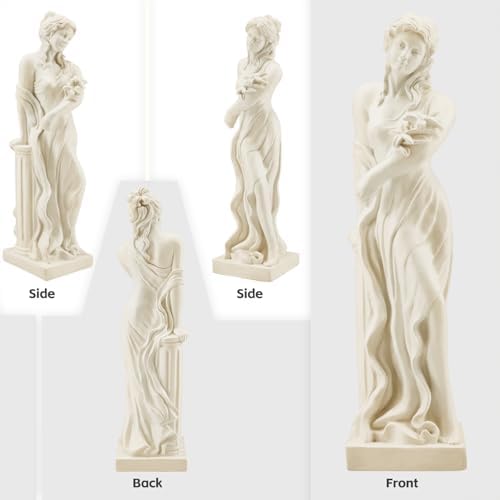 51" Nymph Garden Statue, Roman Goddess Sculpture for Outdoor Decor - Image 7