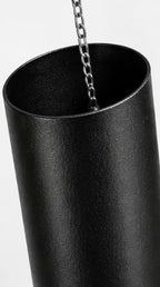 Carson 36" Black Cylinder Wind Chime – Deep Tone Outdoor Wind Chime with Adjustable Striker, Powder-Coated Steel Hanging Chime for Patio, Porch, Garden & Memorial Decor - Image 6