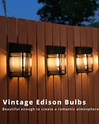 Solar Fence Lights, Upgrade Solar Deck Lights, Waterproof Solar Outdoor Lights for Wall Yard Post,Steps, Easy-to-Install - Image 2