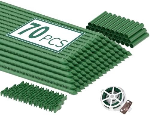 PROWORX Garden Plant Stakes, 16 Inch 70 Pack DIY 4ft 5ft 6ft Tomato Stakes by PROWORX
