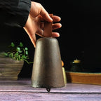 Cast Iron Shaking Bell for Picnic Table/Coffee Shop, Handcrafted Hanging Door Bells with Hanging Ring, Bell Diameter 10.5cm - Image 2