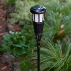 Newhouse Lighting FLTORCH4-B Solar-Powered Flickering Flame Outdoor Island Torches, 4-Pack, Dark Chocolate,Black - Image 5