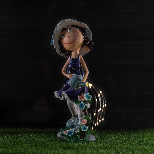 18.11Inch Resin Fairy Girl Statue Waterproof Outdoor Garden Patio Lawn Decor Figurine - Image 4