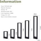 Outdoor Pathway Lights, Waterproof 3000K Bollard Lights, LED Landscape Lighting for Outside Patio Sidewalk Garden Yard Lawn Outdoor LED Decor Lighting (30 * 16 * 6CM) - Image 2