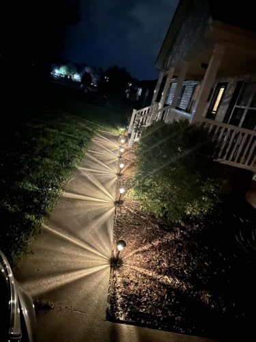 DERAYSION Solar Lights Outdoor, Metal Glass Solar Pathway Lights - Image 3