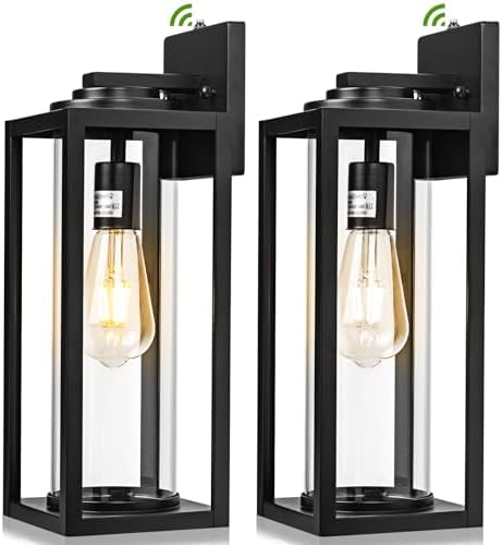 FILIYANO Large Dusk to Dawn Outdoor Wall Lights, 16 Inch, Modern, 2 Pack by FILIYANO
