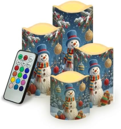 Vintage Christmas Color Changing Electric Candles, 4 Pack by Uorisanigo