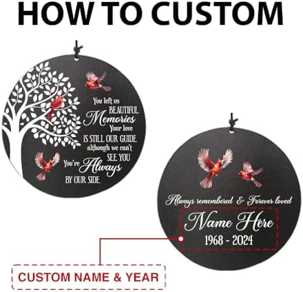 Personalized Sympathy Wind Chimes Outdoor Deep Tone, Memorial Wind Chime for the Loss of a Loved One, in Loving Memory Wind Chime, Bereavement Gift/Memorial Gift for Condolence - Image 7