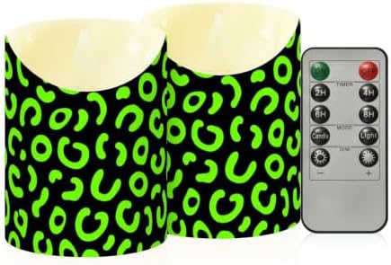 Waterproof Outdoor LED Candles with Timer 2/4/6/8H Leopard by Unknown