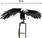 Garden Eagles Stake Ornament Art Bird Flapping Windmill Outdoor Metal Stake Rocking Balancing Flying Wind Spinner Yard Vintage Sculptures,Black,116 * 41cm - Image 7