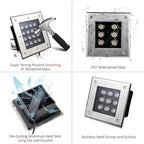 Underground Light LED, 85-265V Outdoor Buried Lights, IP67 Waterproof LED Landscape Lights, Outdoor Recessed Garden Inground Light(White,18W-AC85-265V) - Image 3