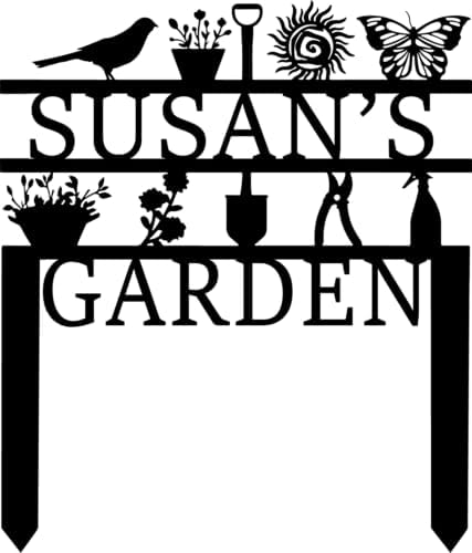 Personalized Garden Sign, Custom Garden Tools Sign with Stakes, Garden Sign with Last Name, Personalized Flower Garden Name Sign, Yard Sign, Lawn Sign, Custom Family Name Garden Sign, Farmhouse Decor - Image 7