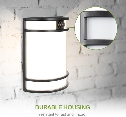 ASD LED Outdoor Sconce Lights, Motion Sensor 3000K 4000K 5000K Black 4 Pack - Image 5